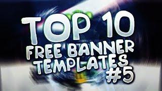 TOP 10 FREE YOUTUBE BANNER TEMPLATE #5 | Photoshop + Downloads