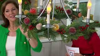 Fruit, Cedar and Pine Greenery Collection by Valerie on QVC