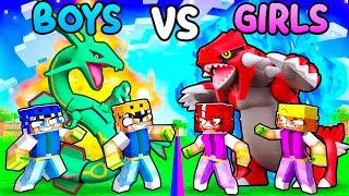 Boys VS Girls OP POKEMON BATTLE in Minecraft!