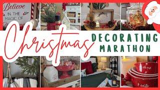 2024 CHRISTMAS DECORATE WITH ME MARATHON│MAGICAL & COZY CHRISTMAS HOME│COZY CHRISTMAS DECORATING