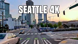 Driving Tour Downtown Seattle 4K