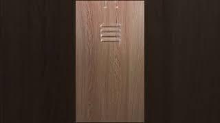 Single door steel wardrobe locker, wood print door