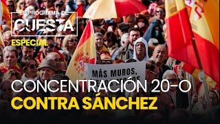 Las mejores imágenes de la concentración del 20-O contra Sánchez