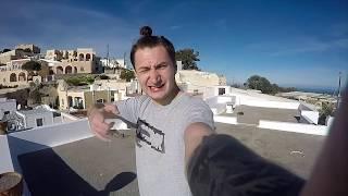 Santorini Parkour Rooftop POV