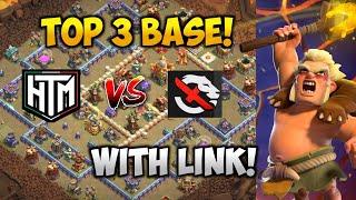 Top 3 Th16 War + Cwl Base With Link | HTM Esports vs Only Exceed Bases | Clash of clan.