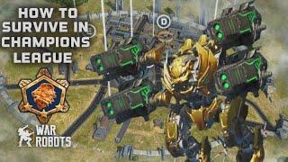 BEST F2P BUILD! HAZARD TYPHON! HOW TO SURVIVE IN CHAMPION LEAGUE EPISODE 2! (War Robots)