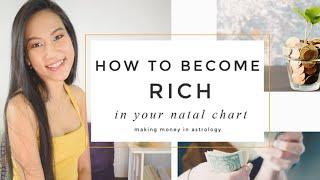 How to Become Rich and Wealthy in Your Natal Chart // Money Making in Astrology