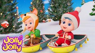 Jingle Bells + More Christmas Songs | Jolly Jolly - Learn and Play - Nursery Rhymes