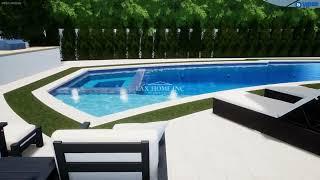 Kenter: Irregular Shaped Modern Pool With Baja, Bubblers, & Large Spa