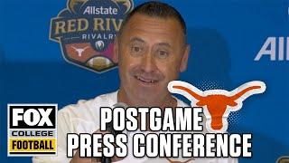 Postgame Interview: Steve Sarkisian, Quinn Ewers after Texas dominates Oklahoma in Red River Rivalry