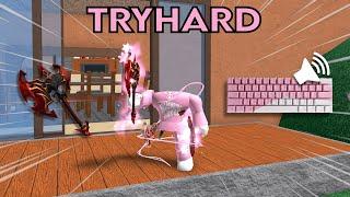 TRYHARD BEATS TEAMERS IN MM2...  (Handcam + ASMR)