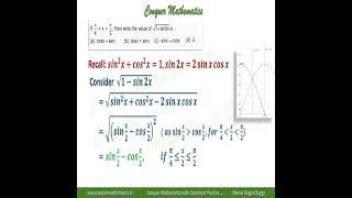 Value of sqrt(1-sin 2x), when x is in (pi/4,pi/2)  - Trigonometric Functions -  Class 11 Mathematics