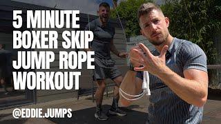 5-MIN BOXING JUMP ROPE WORKOUT | Boxer Skip | Boxing Workout | Jump Rope