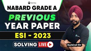 NABARD Grade A Previous Year Paper | NABARD PYQ 2023 ESI Analysis | NABARD 2024 Preparation | EduTap