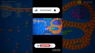 Worms zone.io slither giant snake  best gameplay #shorts #snakegame #wormszoneio