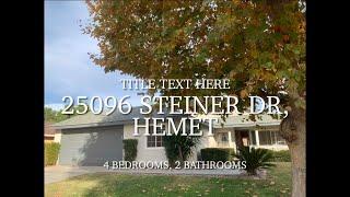 Temecula Property Management Company - 25096 Steiner Dr., Hemet