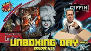 UNBOXING Lady Death Treacherous Infamy | Coffin Comics | Unboxing Day with Billy Tucci