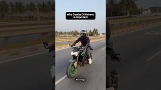 Why Quality of helmet is important  #z900 #automobile #kawasakiz900 #rider