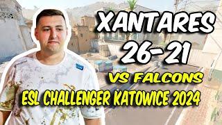 CS2 POV | Eternal Fire XANTARES (26/21) vs Falcons (Dust2) @ ESL Challenger Katowice 2024