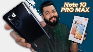 Redmi Note 10 Pro Max Unboxing And First Impressions  120Hz sAMOLED, 108MP Camera, SD 732G & More