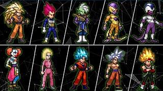 All Transformations | All Super Ultimate Attacks Dragon Ball V1.1 | Forms - MUGEN