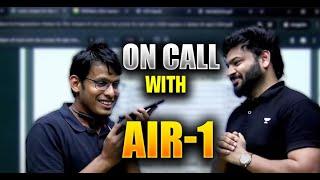 AIR 1 - JEE Main 2024 | NilKrishna Gajare Live On Call 