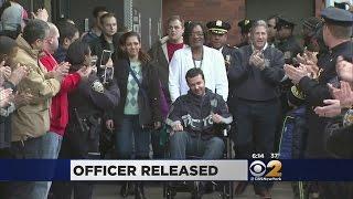 Wounded Officer Released