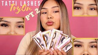 TRYING TATTI LASHES PT2 || REVIEW || GIVEAWAY