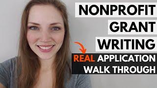 Grant Writing for Nonprofits: REAL Application Walk-Through (Dreyfus Foundation)