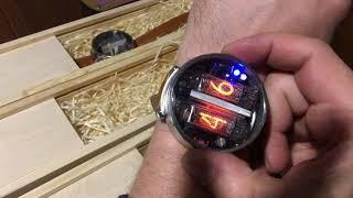 Nixie watch tube in16 Наручные часы на газоразрядных индикаторах (лампах).