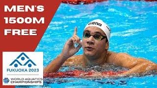 Best 1500m Free Ever?! - Men's 1500m Freestyle Final - World Champs 2023 Fukuoka