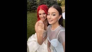 Anya attended Sasha's wedding! Good to see them together having fun! #annashcherbakova #iceskating 