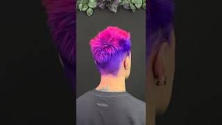 PINK AND VIOLET! 🩷 #shorts #snegga #vivid #menshaircuts #hairstyle #losangeles #california