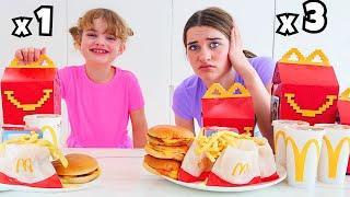 EATING 3x LITTLE SISTER'S DIET (5 Years Old ) for 24hrs w/Norris Nuts