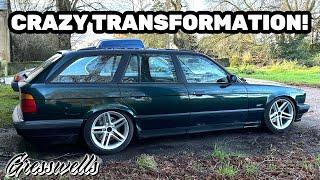 ABANDONED E34 TOURING HITS THE GROUND FOR THE FIRST TIME