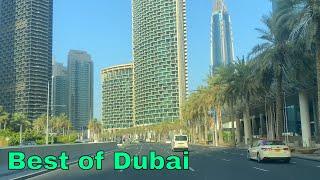 Driving Through The Best of Dubai: Stunning City Dashcam Tour | Burj Khalifa & Dubai Marina [4K]