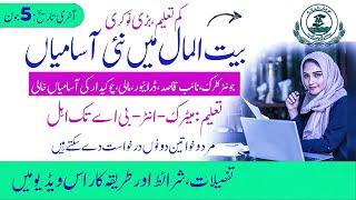 Today All Jobs Update | Social Welfare Bait-ul-Mal Punjab Jobs 2025 | Latest Govt Vacancies