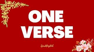 ONE VERSE