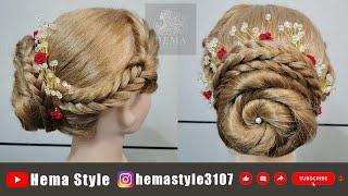 Messy Bun Hairstyle Tutorial | Easy Messy Bun | Hair Style Girl for Wedding | Hairstyle for Girls