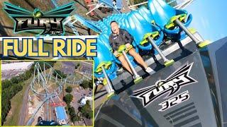 Fury 325 roller coaster FULL RIDE - Carowinds - North America’s Tallest & Fastest Giga Coaster