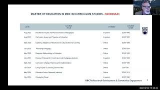 MEd in Curriculum Studies - February 22 Info Session