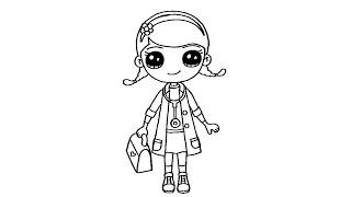 How to Draw Doc McStuffins Dottie || Come disegnare Doc McStuffins Dottie