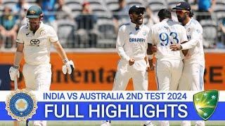 India vs Australia 2nd Test Day 1 Highlights 2024 | IND vs AUS 2024 | IND vs AUS 2nd Test day 1 2024