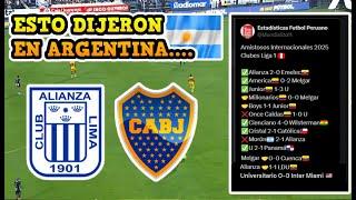 ESTO DIJERON EN ARGENTINA TRAS SABER QUE BOCA JUNIORS JUGARÁ CONTRA ALIANZA LIMA / + NOTICIAS