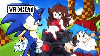 SONIC MEETS BF AND GF IN VR CHAT EPIC RAP BATTLE