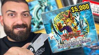 Unboxing The $5,000 FIRST EVER Yugioh Cards! | Legend Of Blue Eyes White Dragon