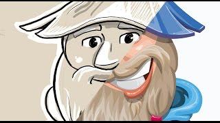 Wizard Cartoon Character - Osborne the Magic Virtuoso || GraphicMama.com