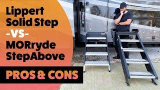 Lippert Solid Step vs MORryde StepAbove RV Entry Step Pros & Cons + Bonus Installation