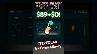 【Limited Time Free!】 Hurry! $89→$0! Best Free Stereo Imager VST Plugin? STEREOLAB by Boom Library