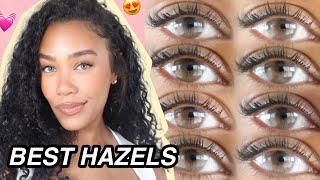 Most Natural HAZEL Contacts! HUGE Haul For Brown Eyes | DimpleColor,Just4kira, Solotica, ColorCL +